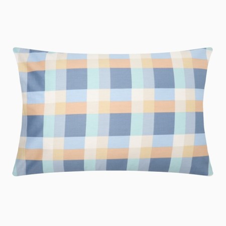 Pillowcase Lovelife Square Blue, 50*70, 100%cotton, satin, 125g/m²