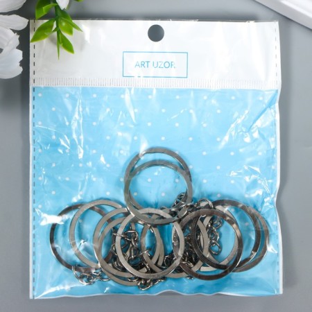 The base for the armor is a ring flat metal with a chain silver 3.2x3.2 cm set 12 pcs-2