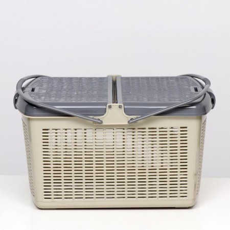 Basket 47x36x27.5 cm, gray-1