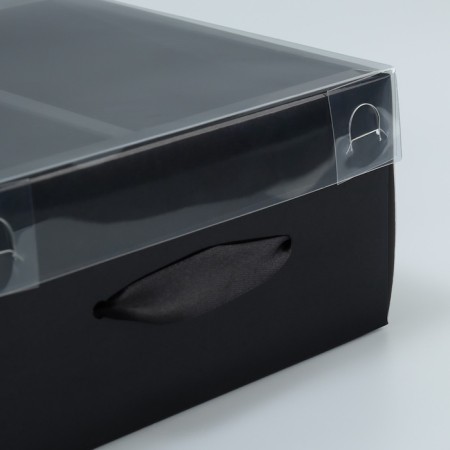 Gift folding box, packaging, “black”, 20 x 20 x 10 cm-5