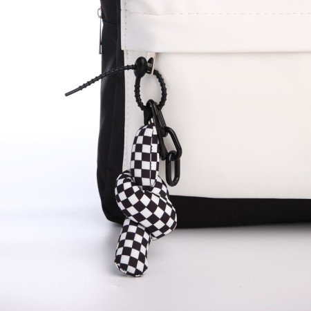 School textile school with pockets, 38x29x11 cm, black color-2