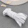 Gum is openwork, 10 mm, 25 m, white color