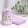 Towel Gift Ethel "Flower mood" color lilac, 50x90cm, 100% cotton, 340 g/m2