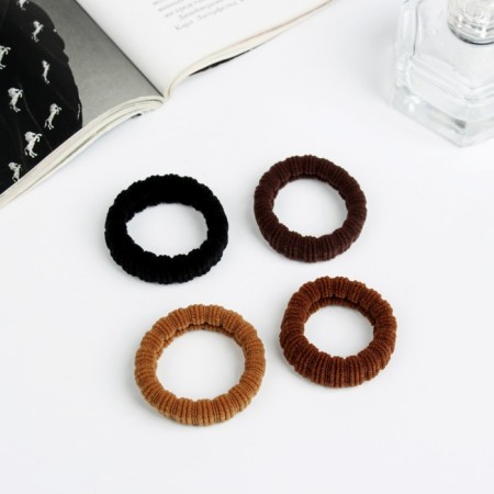 Hair elastic band "Mahrushka Sport" (set 4 pcs) classic strip pattern, 3 cm-1