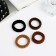 Hair elastic band "Mahrushka Sport" (set 4 pcs) classic strip pattern, 3 cm
