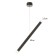 Suspension lamp "Balance" LED 6W 4000K Black 3x3x40-140cm
