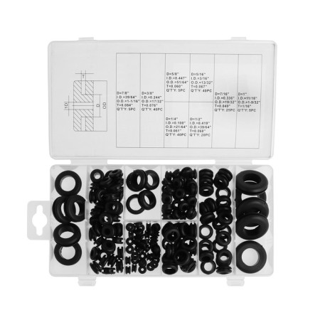 Sealing ring, 8 types, set 180 pcs-1
