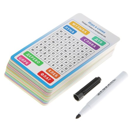Developing cards "Preparing for school", 50 cards + marker-4