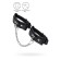 The fetters of mini Pecado BDSM, with rounded corners, genuine leather, black