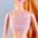 Clothes for dolls "Cute linen", pink color