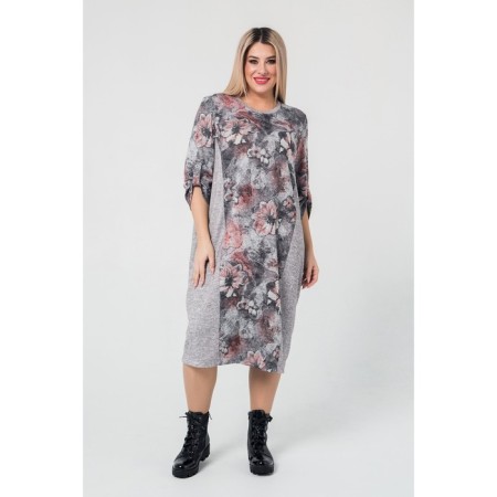 Women's dress, size 58, pink color-1