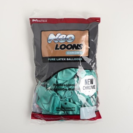 Latex chromium ball 12 ", set 50 pcs., Green color-1