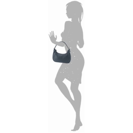 Female bag, artificial leather, blue 29x7x15 cm-1