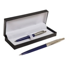 Handle Gift Ballic Calligrata, in the leatherette case PB j, automatic, blue body/silver