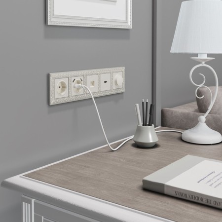 Telephone socket RJ-11 (pearly corrugated) WL13-RJ-11-1