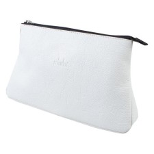 Cosmetic bag with lightning, white color