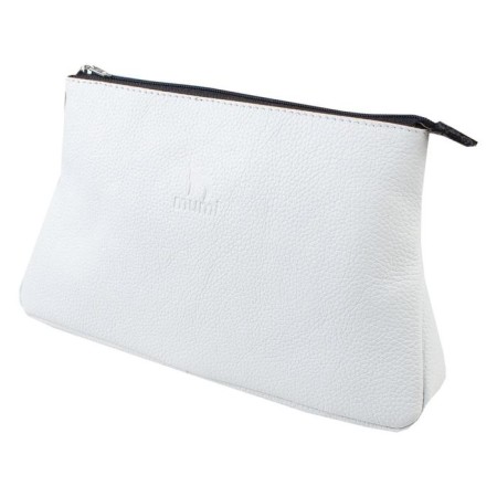 Cosmetic bag with lightning, white color