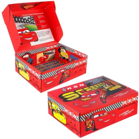 Gift box, folding, 28x21x9 cm, cars-7