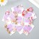 Cardboard "March 8" set 10 pcs (5 types) 4x6 cm