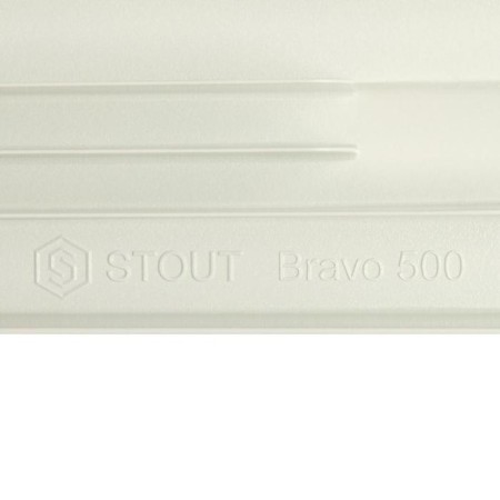 Aluminum radiator Stout Bravo, 500 x 80 mm, 10 sections, side connection-4