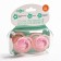 A set of orthodontic dummy, 2 pcs., Silicone, from 3 months, pink color