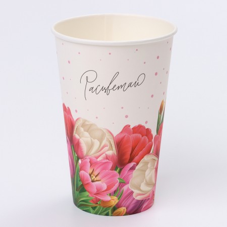 Single -paper cup "bloom" 400 ml-1