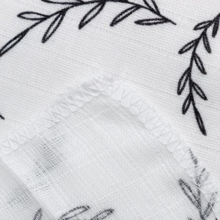 Set of cradle of mushine crumb I "Leafs" 75x120sm-2pcs, 100% cotton-2
