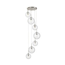 Светильник подвесной Citilux «Томми» CL102071, 42х42х140 см, 7х40Вт, E14, цвет серый