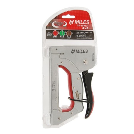 Furniture stapler Miles, 6-14 mm, type 41, 48, 53, metal case, 3 in 1-1