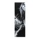 Carty clock is wall-mounted, modular "white tiger", silent, 80 x 140 cm