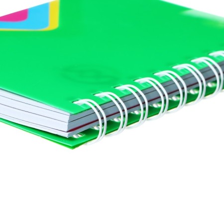 Notepad on the crest A6, 100 sheets, line, plastic cover, with dividers, New, mix-5
