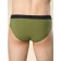 Men's panties, size 48, black color, green, 2 pcs