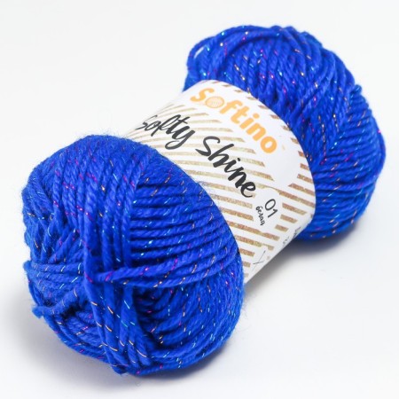 Yarn 70% acrylic, 30% silk "Softy Shine" 50 g 85 m color 35 Ultramarin-1