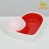 Ceramic bowl for rodents double "heart" 10 x 8 cm