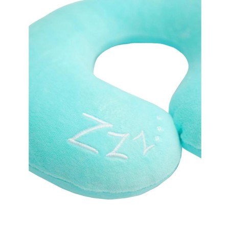 Soft Bagel neck pillow, size 23x28 cm, blue color-1