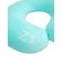 Soft Bagel neck pillow, size 23x28 cm, blue color