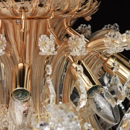 Louise chandelier 10x60W E14 gold-6
