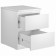Tumba "Malta", 480 × 403 × 540 mm, with two drawers, white color