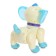 Robot Dog "Smart Petelaz" Zhory, on the control panel, interactive: sound, light, dancing, musical, on batteries, in Russian, beige-brown