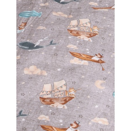 Set in a crib, 15 items, travelers print, calico-7