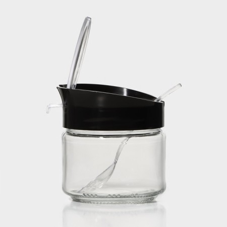 Glass Bank for bulk products with a spoon "Otto", 260 ml-1