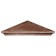PPK cap to a fence column, 1.5 × 1.5 bricks, 39 × 39 × 4.5 cm, brown, “smooth”