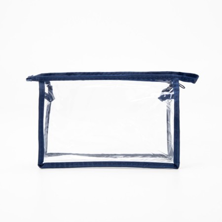 Lightning cosmetic bag, blue/transparent color-2