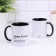 Named mug, sublimation Gin-Tolik ", black bottom