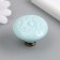 Pen for the casket ceramics, metal "Flower" pale blue 4.4x4.4x3.4 cm
