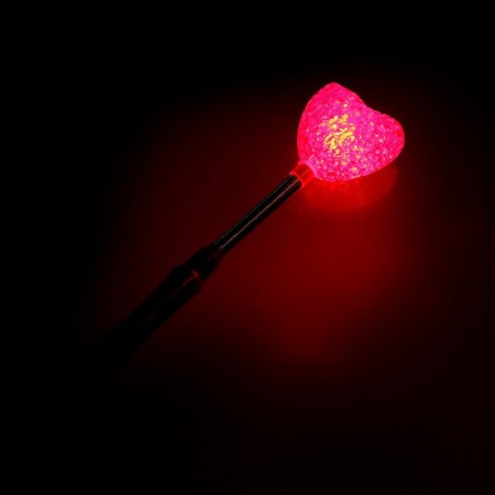 Light wand "Heart", on the spring, under glass, color mix-1