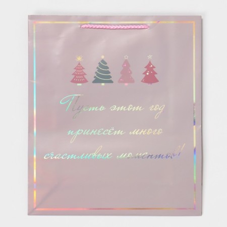 Holographic vertical package “Moments”, 26 x 32 x 9 cm, New Year-6