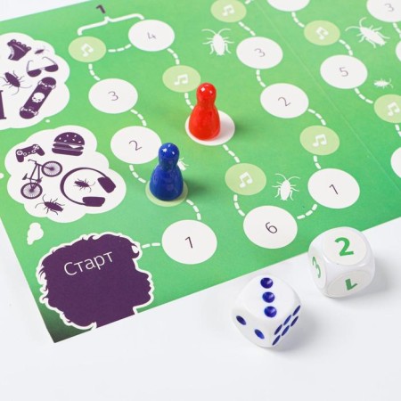 Board game "Cockroaches in the head. Family case "for explanation of words, 12+-16