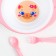 A set of children's utensils "Kotorusalka", a plate on the suction cup 250ml, fork, spoon