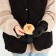 Mittens are female, dimensionless, with insulation, black color